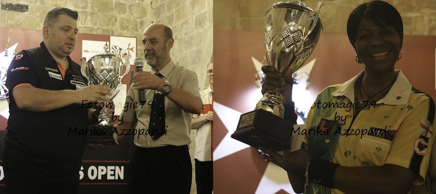 2018 Malta Open winners John Michael Greece and Deta Hedman England