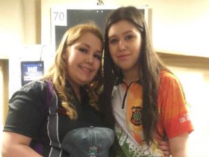 Picture of 2019 White Mountain Shootout Girls winner Hayley Crowley Canada and runner-up Jaydan Rolfe Canada