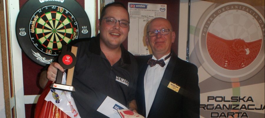 Picture of 2019 Winmau Polish Open Men's Singles Champion Toon Greebe Netherlands