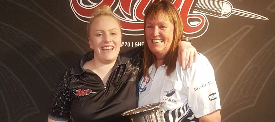 Picture of 2019 New Zealand Masters Womens Runner-up Tori Kewish Australia and Winner Wendy Harper New Zealand