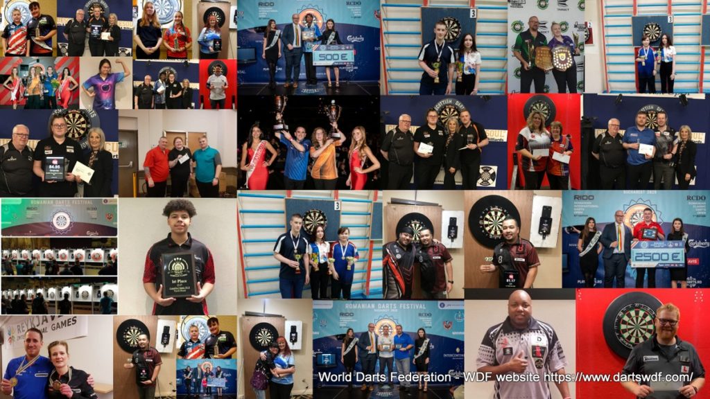 2020 March WDF Newsletter - picture collage of 2020 tournaments