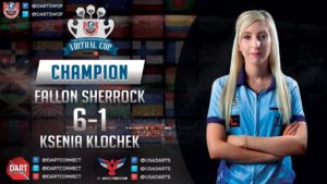 Picture of 2020 WDF Virtual Cup Champion Fallon Sherrock