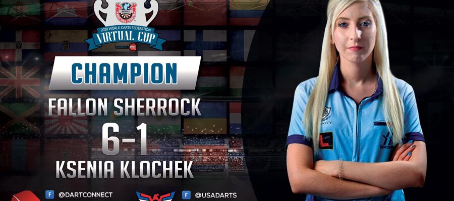Picture of 2020 WDF Virtual Cup Champion Fallon Sherrock