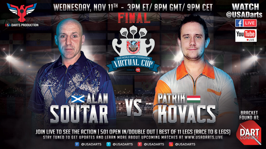 YouTube flyer Wed Nov 11 2000 UTC Mens Finals Alan Soutar (Scotland) vs Patrik Kovacs (Hungary)